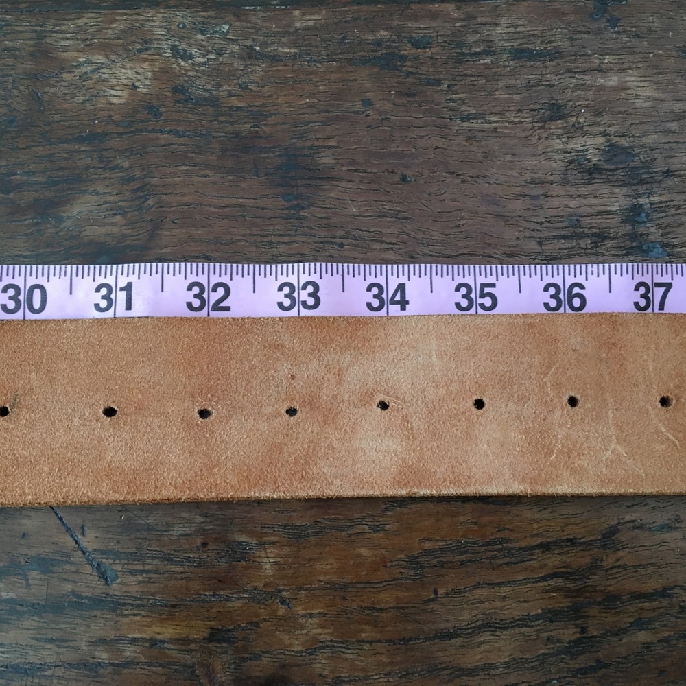 Vintage North & Judd hand tooled leather belt L - Picture 5 of 5